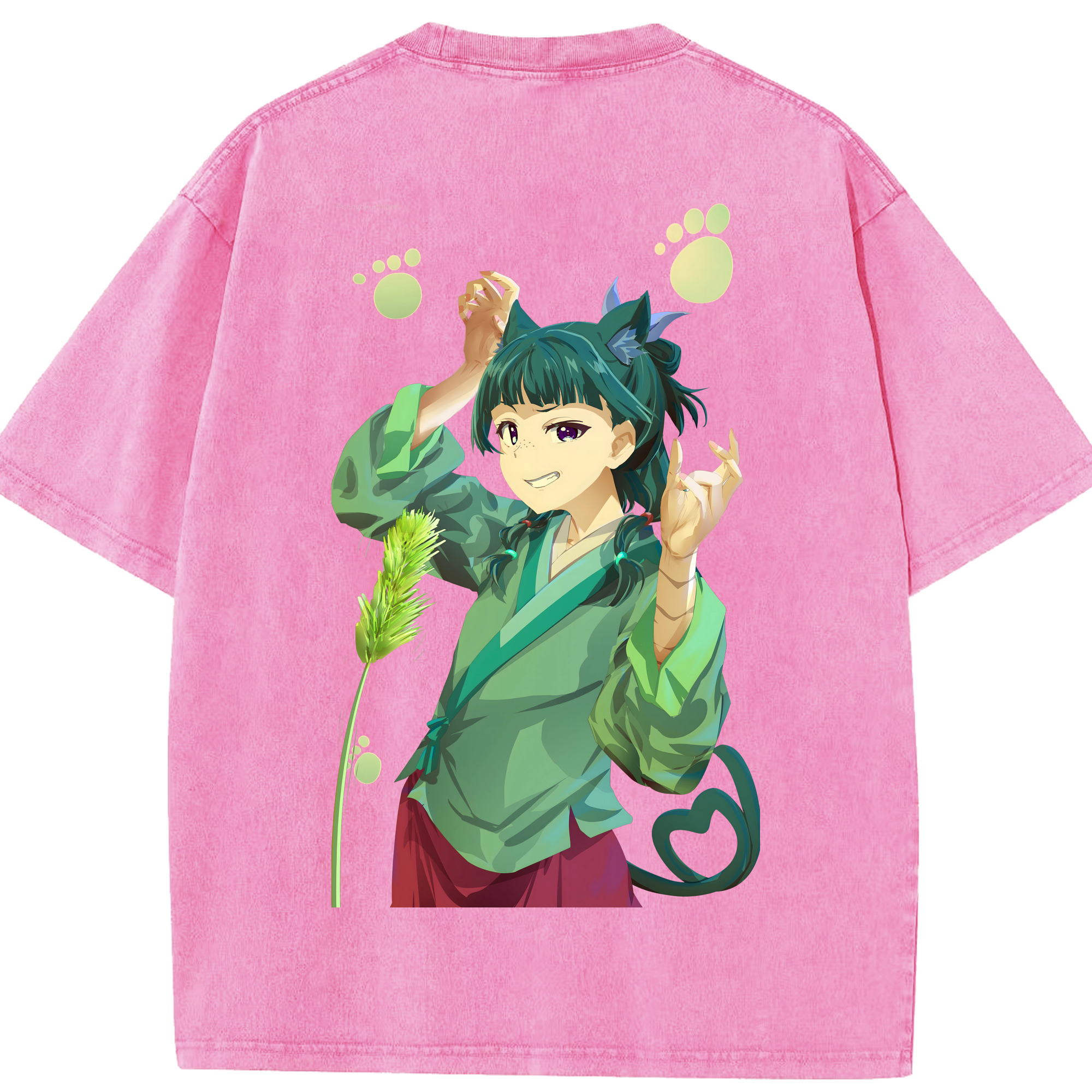 （画像用） 薬屋のひとりごと The Apothecary Diaries 綿100% ヴィンテージ風 半袖Tシャツ（背面プリント）